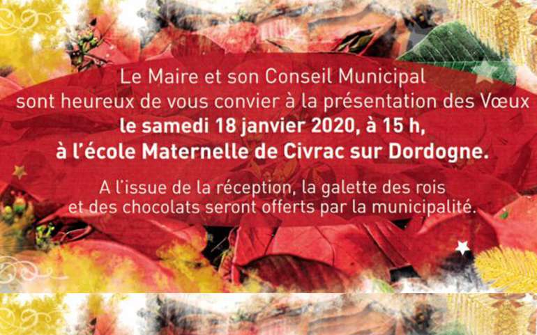 Invitation vœux de l’équipe municipale